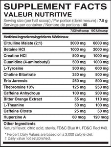 Honey badger Preworkout