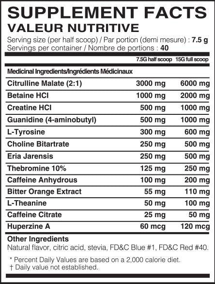 Honey badger Preworkout