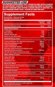 Arez GOD of the GYM Preworkout